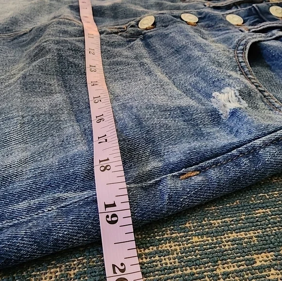 Madewell A line Denim  skirt size 26 - Picture 10 of 14